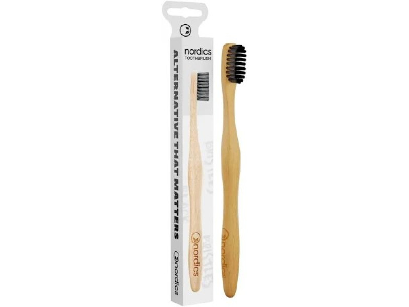 Nordics Bamboo Toothbrush with Charcoal Bristles