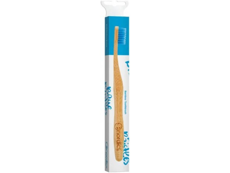 Nordics Bamboo Toothbrush with Blue Bristles