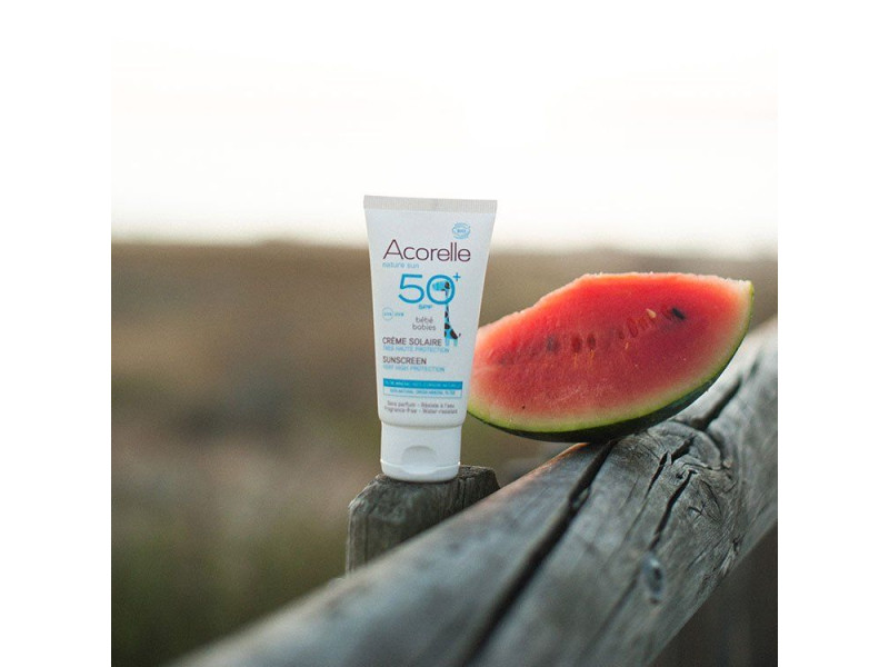 Acorelle Certified Organic Baby Sunscreen SPF50