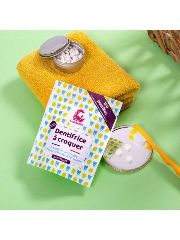 Lamazuna Toothpaste Tabs - Ginger & Lemon