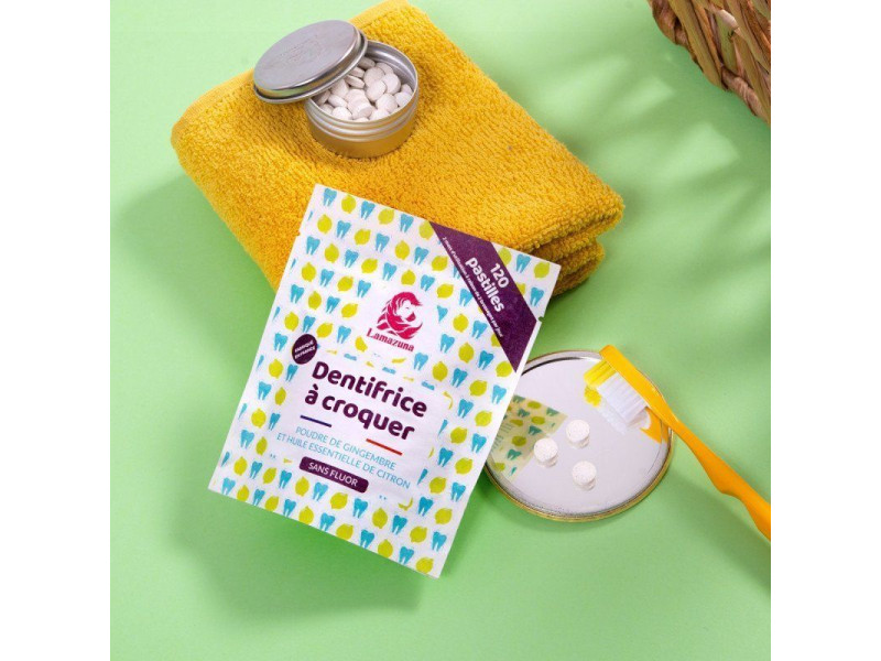 Lamazuna Toothpaste Tabs - Ginger & Lemon