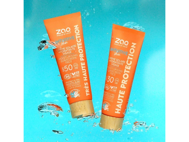 Zao Organic Skin Intuitive Moisturising Face Sunscreen SPF 50