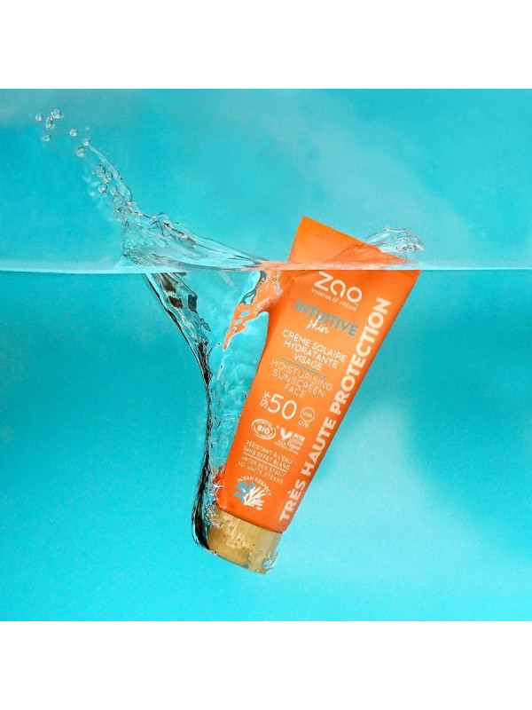 Zao Organic Moisturising Face Sunscreen SPF 50 – Βιολογική Ενυδατική Αντηλιακή προσώπου SPF 50, για όλους τους τύπους δέρματος