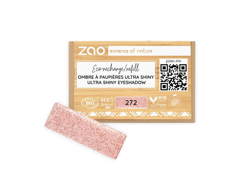 Zao Organic Eyeshadow Rectangle Ultra Shiny Refill - Ultra Shiny Σκιά Ματιών (ανταλλακτικό)
