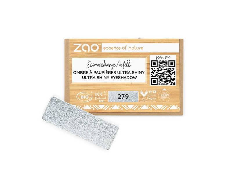 Zao Organic Eyeshadow Rectangle Ultra Shiny Refill - Ultra Shiny Σκιά Ματιών (ανταλλακτικό)