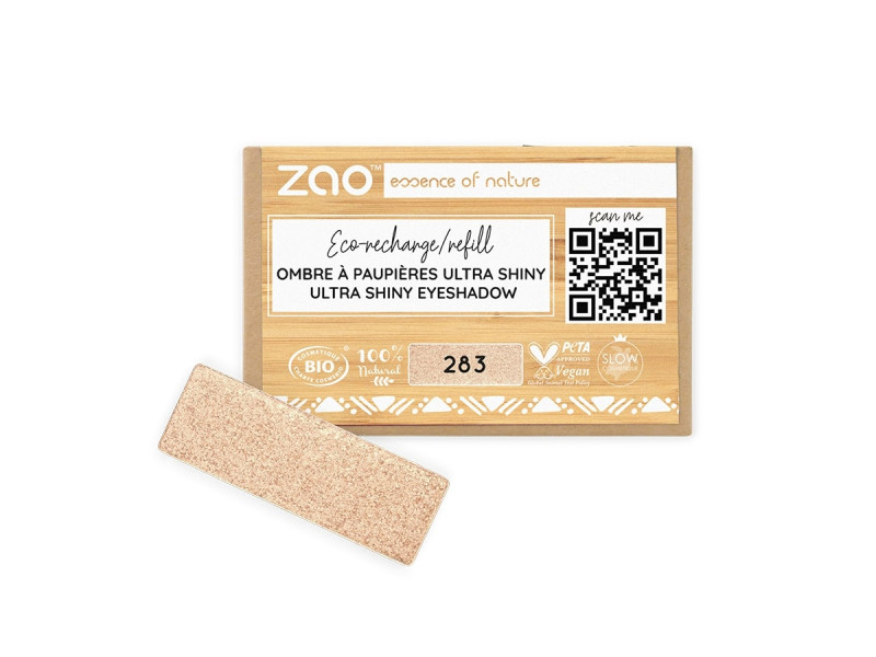 Zao Organic Eyeshadow Rectangle Ultra Shiny Refill - Ultra Shiny Σκιά Ματιών (ανταλλακτικό)