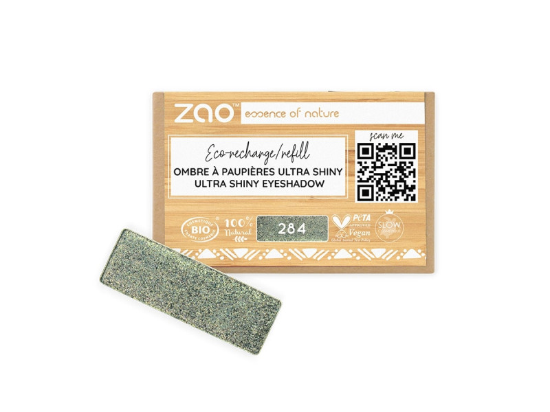 Zao Organic Eyeshadow Rectangle Ultra Shiny Refill - Ultra Shiny Σκιά Ματιών (ανταλλακτικό)