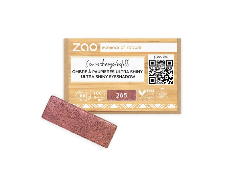Zao Organic Eyeshadow Rectangle Ultra Shiny Refill - Ultra Shiny Σκιά Ματιών (ανταλλακτικό)