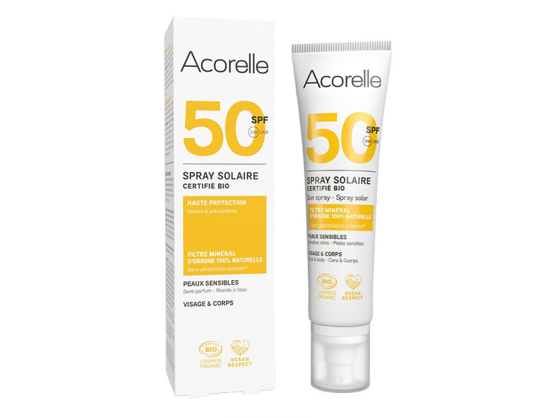 Acorelle Certified Organic Sun Spray SPF50