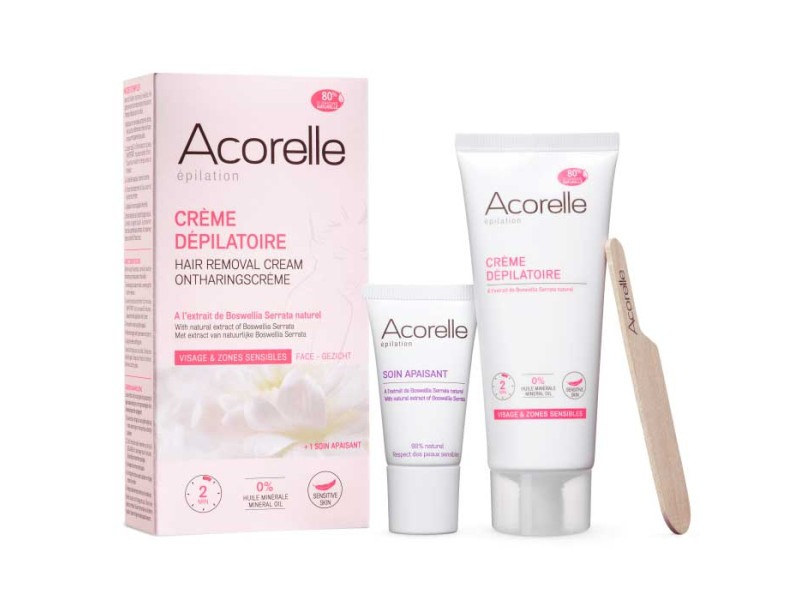 Acorelle Hair Removal Cream for Face & Sensitive Body Areas