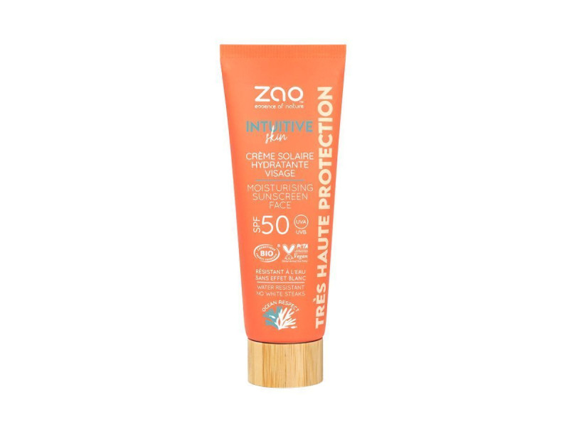 Zao Organic Skin Intuitive Moisturising Face Sunscreen SPF 50