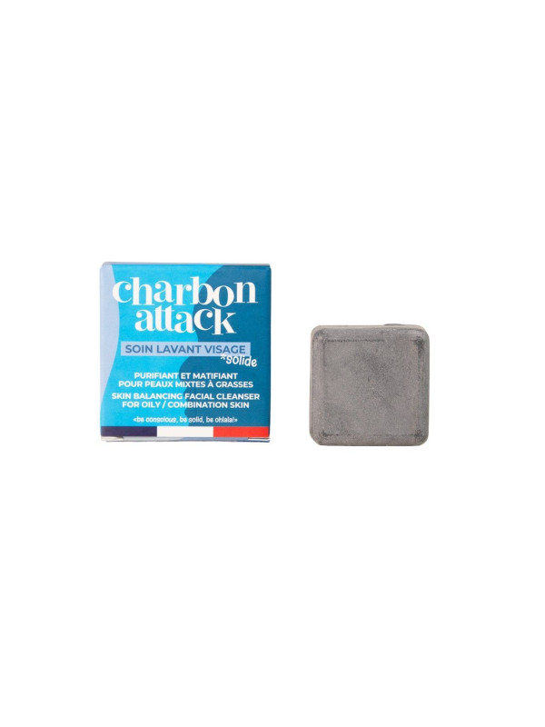 Lamazuna Solid Cleansing Care - Combination & Oily Skin - Charbon Attack