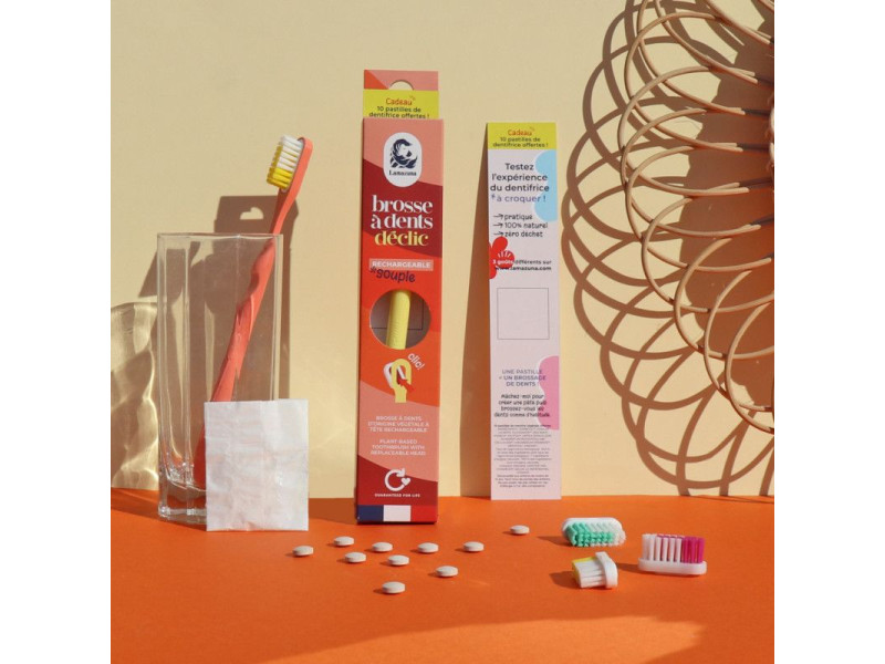 Lamazuna replaceable-head toothbrush, Soft