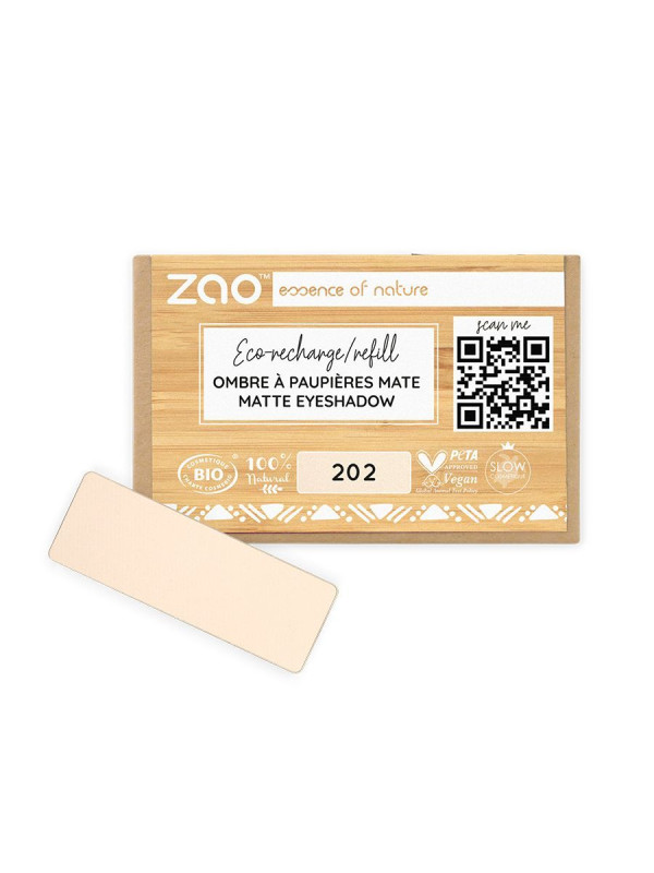 Zao Organic Eyeshadow Rectangle Matte Refill - Ματ Σκιά Ματιών (ανταλλακτικό)